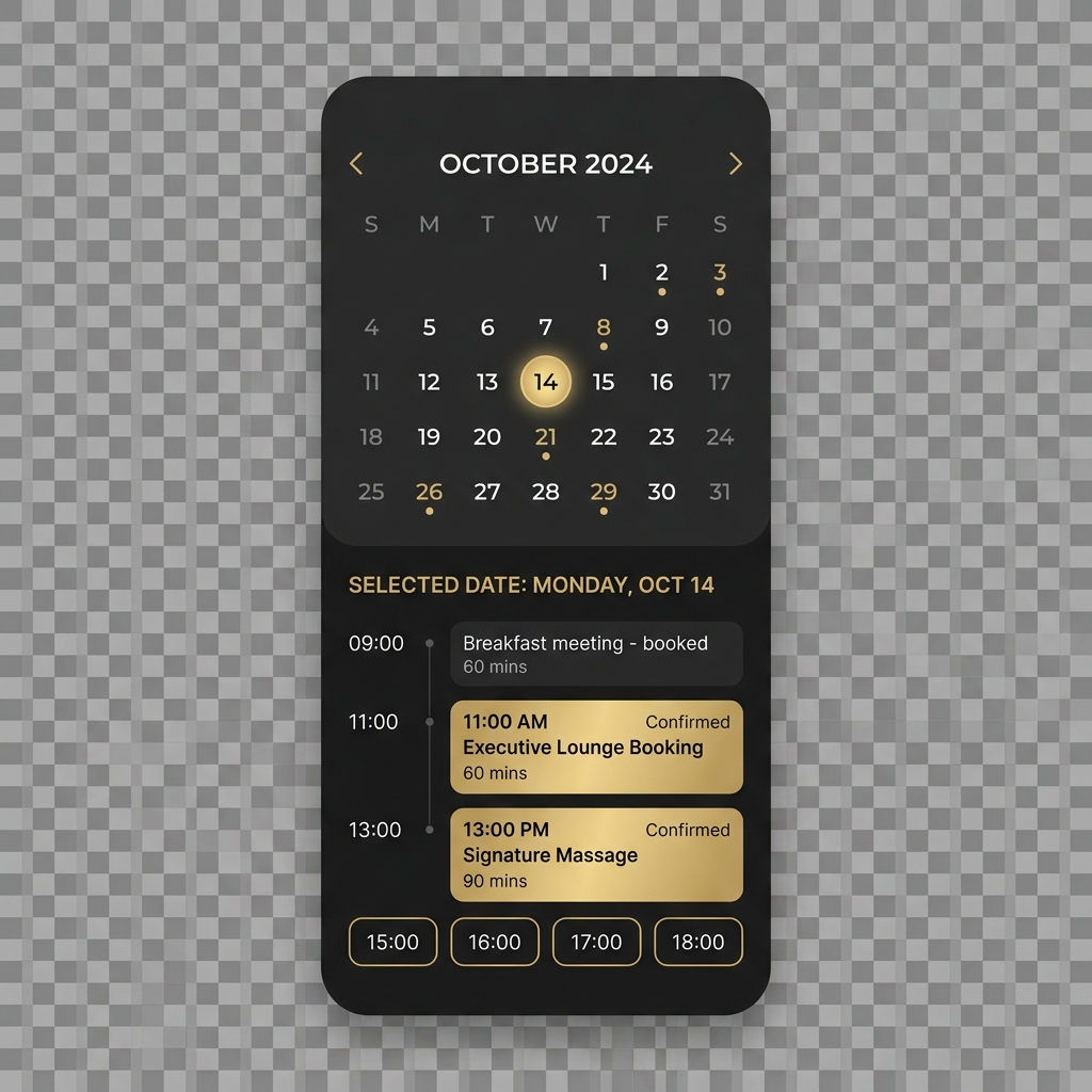 Vista del calendario